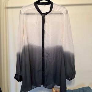 Eileen Fisher Silk Dip Dyed Shirt